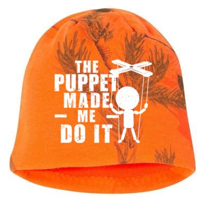 Puppeteer The Puppet Made Me Do It Marionette Great Gift Kati - Camo Knit Beanie