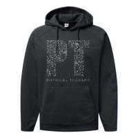 Physical Therapist Physical Therapy Gift Pt Month Performance Fleece Hoodie