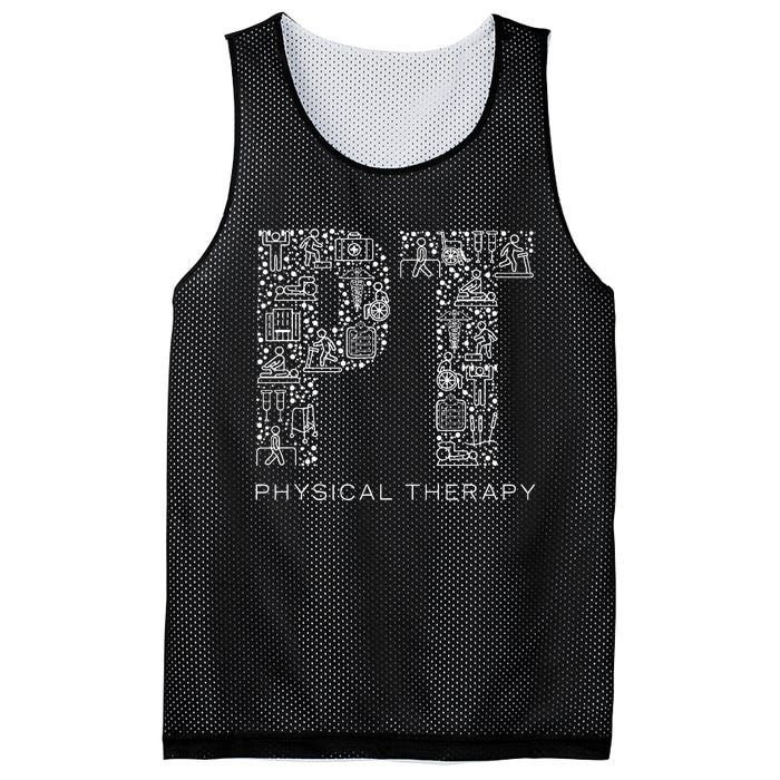 Physical Therapist Physical Therapy Gift Pt Month Mesh Reversible Basketball Jersey Tank