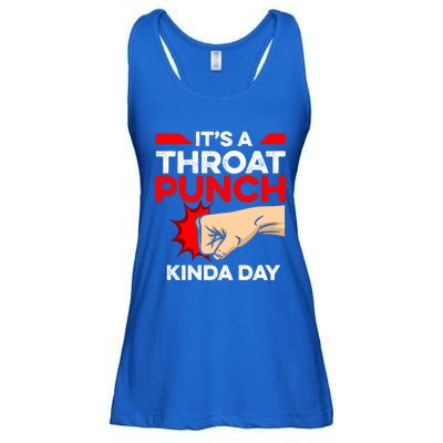 Punch Throat Punch It's A Throat Punch Kinda Day Funny Gift Ladies Essential Flowy Tank