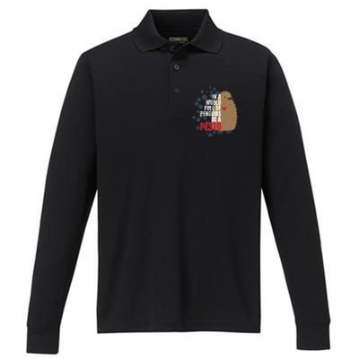 Pesto The Penguin More To Love Absolute Unit Viral Performance Long Sleeve Polo