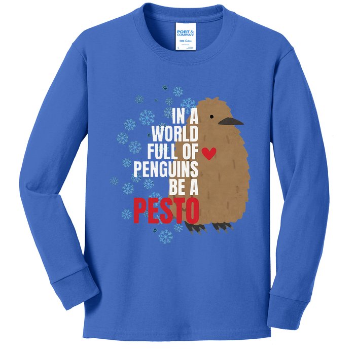 Pesto The Penguin More To Love Absolute Unit Viral Kids Long Sleeve Shirt