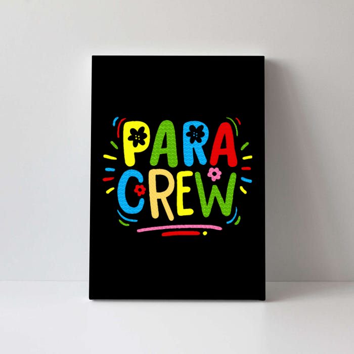 Para Teacher Paraprofessional Parapro Canvas