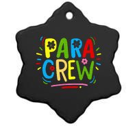 Para Teacher Paraprofessional Parapro Ceramic Star Ornament