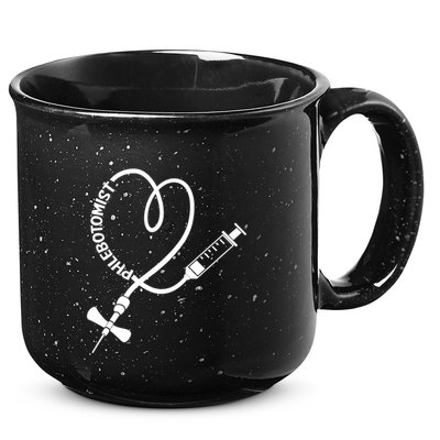Phlebotomy Technician Phlebotomist Blood Nurse Heart 15oz Campfire Ceramic Mug