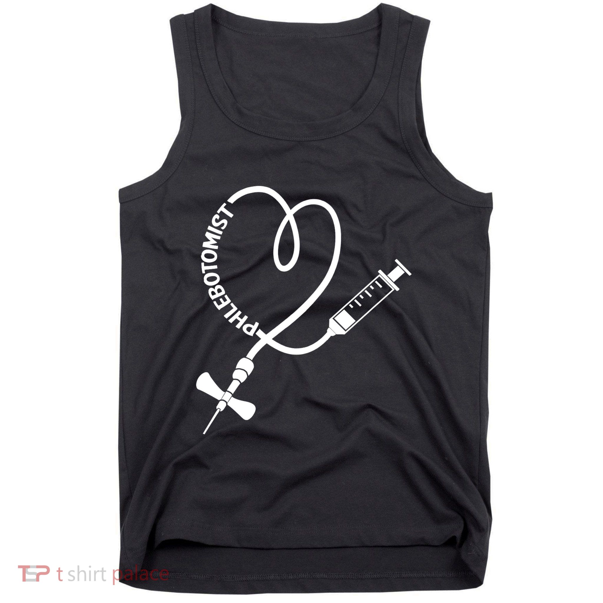 Phlebotomy Technician Phlebotomist Blood Nurse Heart Tank Top