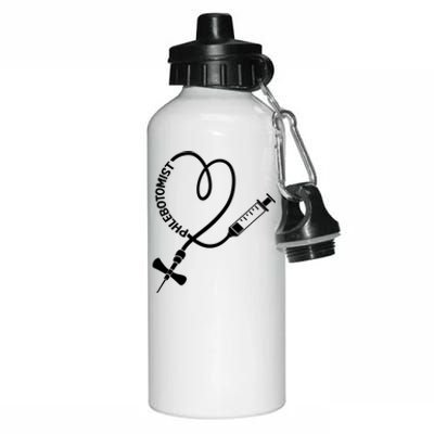 Phlebotomy Technician Phlebotomist Blood Nurse Heart Aluminum Water Bottle