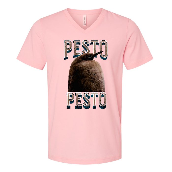 Pesto The Penguin Famous Bird V-Neck T-Shirt