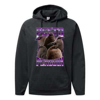 Pesto The Penguin More To Love Absolute Unit Viral Meme Performance Fleece Hoodie