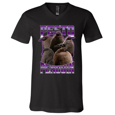 Pesto The Penguin More To Love Absolute Unit Viral Meme V-Neck T-Shirt