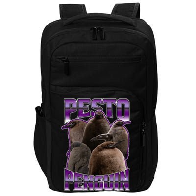 Pesto The Penguin More To Love Absolute Unit Viral Meme Impact Tech Backpack