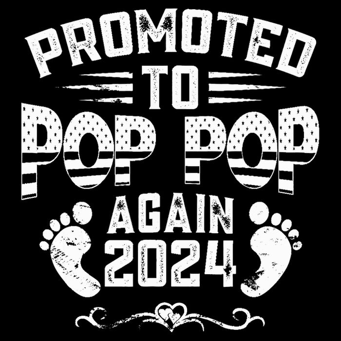 Promoted To Pop Pop Again 2024 Funny Pregnancy Announcement Wool Snapback Cap