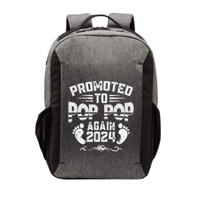 Promoted To Pop Pop Again 2024 Funny Pregnancy Announcement Vector Backpack