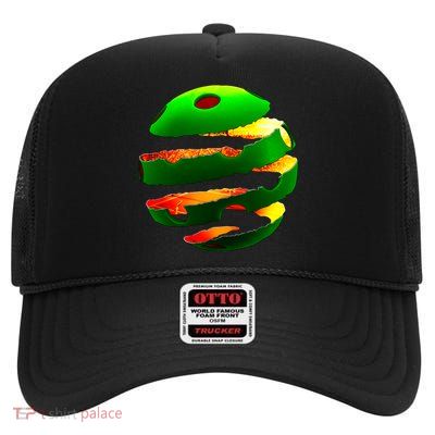 Pickleball Tear High Crown Mesh Back Trucker Hat