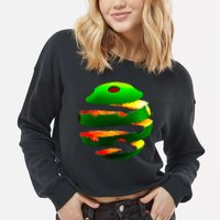 Pickleball Tear Cropped Pullover Crew