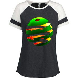 Pickleball Tear Enza Ladies Jersey Colorblock Tee