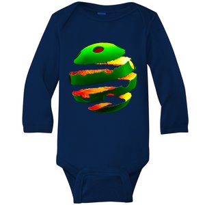 Pickleball Tear Baby Long Sleeve Bodysuit