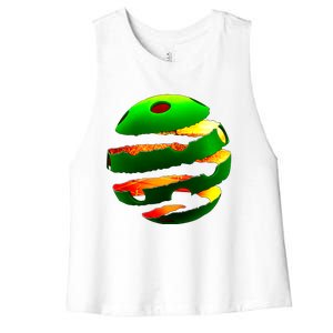 Pickleball Tear Women's Racerback Cropped Tank