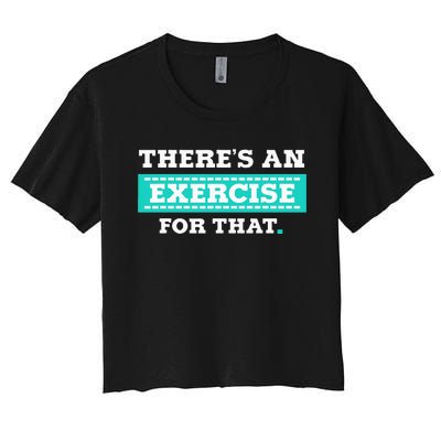 Physical Therapy PT Gift for Exercise Therapist Women's Crop Top Tee