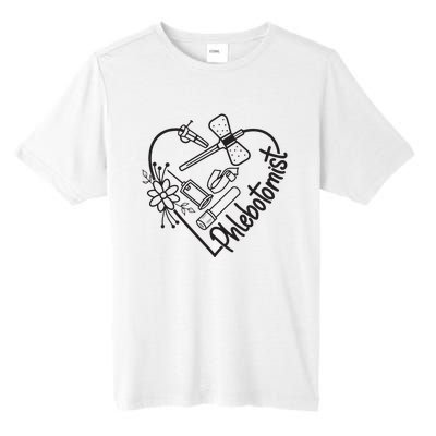 Phlebotomy Technician Phlebotomist Love Heart Tall Fusion ChromaSoft Performance T-Shirt