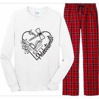 Phlebotomy Technician Phlebotomist Love Heart Long Sleeve Pajama Set