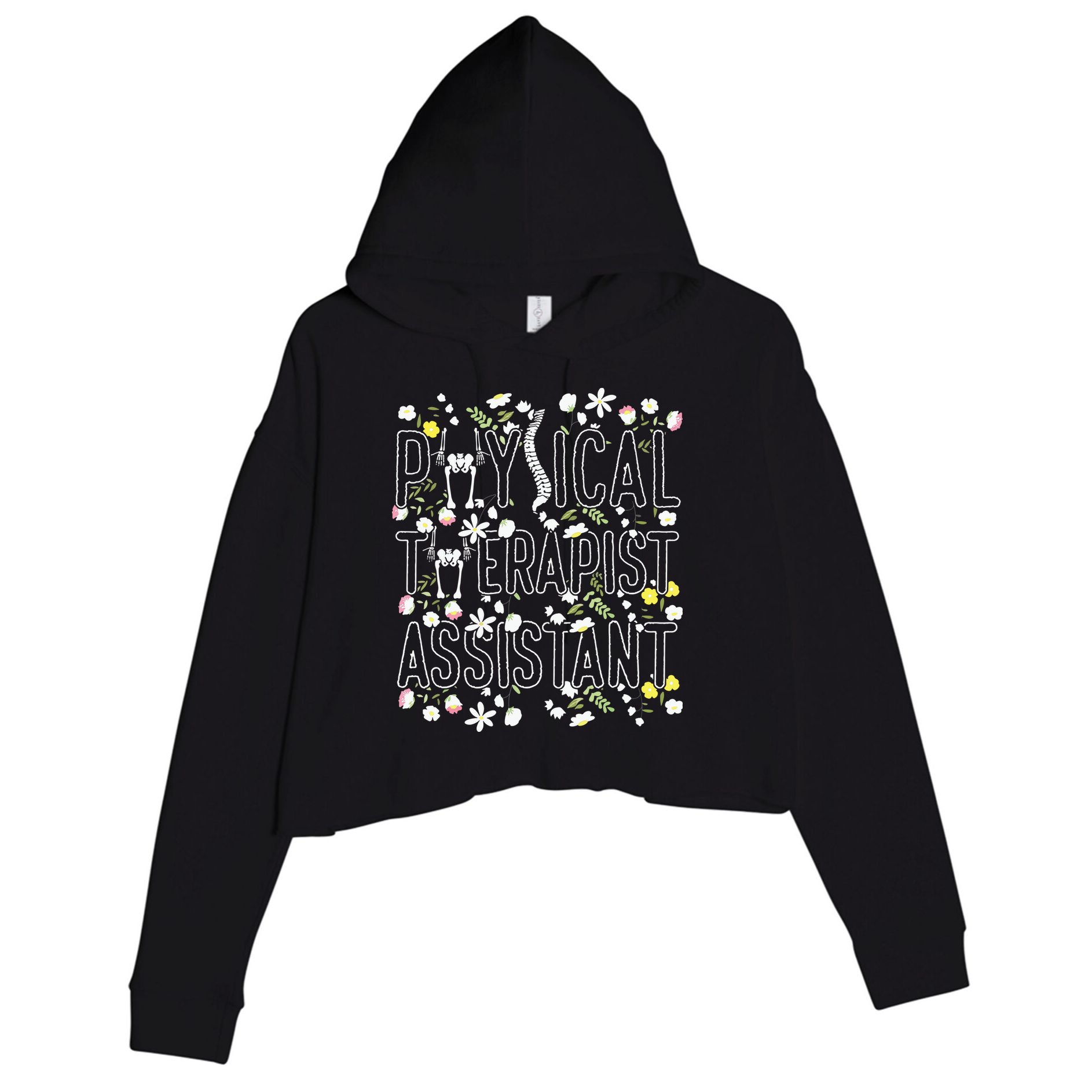 Physical Therapy Physical Therapist Assistant Crop Fleece Hoodie