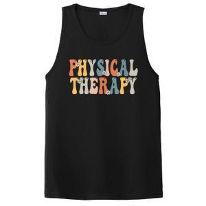 Physical Therapy Physical Therapist Pt Month Groovy Retro PosiCharge Competitor Tank