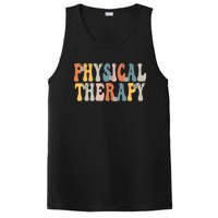 Physical Therapy Physical Therapist Pt Month Groovy Retro PosiCharge Competitor Tank