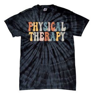 Physical Therapy Physical Therapist Pt Month Groovy Retro Tie-Dye T-Shirt