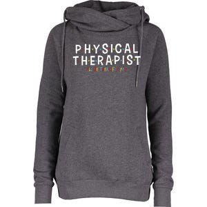 Physical Therapy Physical Therapist PT Physiotherapy Womens Funnel Neck Pullover Hood