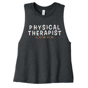 Physical Therapy Physical Therapist PT Physiotherapy Women's Racerback Cropped Tank