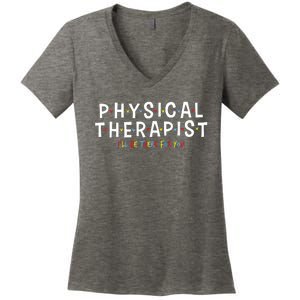 Physical Therapy Physical Therapist PT Physiotherapy Women's V-Neck T-Shirt