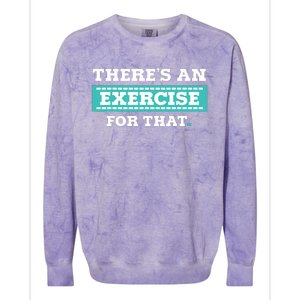 Physical Therapy PT Gift For Exercise Therapist Colorblast Crewneck Sweatshirt