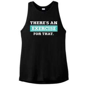 Physical Therapy PT Gift For Exercise Therapist Ladies PosiCharge Tri-Blend Wicking Tank