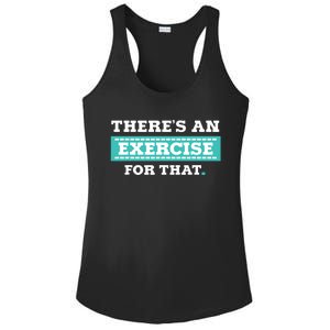 Physical Therapy PT Gift For Exercise Therapist Ladies PosiCharge Competitor Racerback Tank