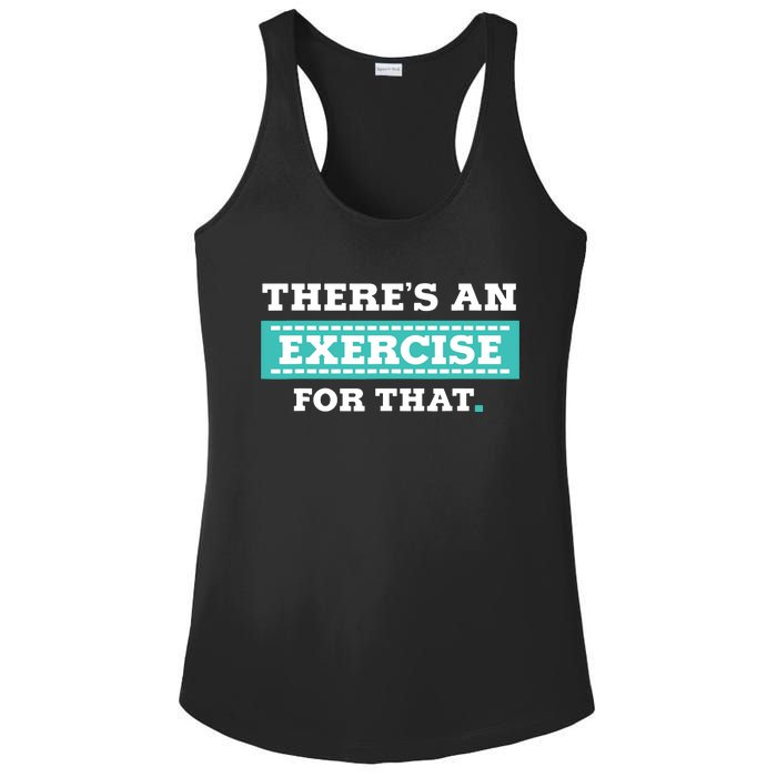 Physical Therapy PT Gift For Exercise Therapist Ladies PosiCharge Competitor Racerback Tank