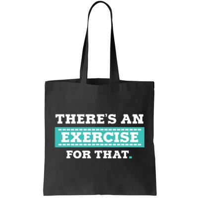 Physical Therapy PT Gift For Exercise Therapist Tote Bag