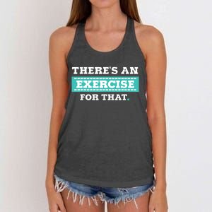 Physical Therapy PT Gift For Exercise Therapist Women's Knotted Racerback Tank