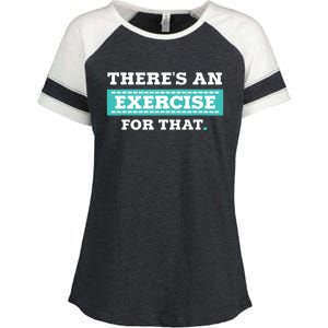 Physical Therapy PT Gift For Exercise Therapist Enza Ladies Jersey Colorblock Tee