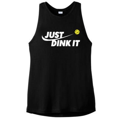 Pickleball Tshirts Pickleball Shirt Just Dink It Ladies PosiCharge Tri-Blend Wicking Tank