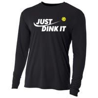 Pickleball Tshirts Pickleball Shirt Just Dink It Cooling Performance Long Sleeve Crew