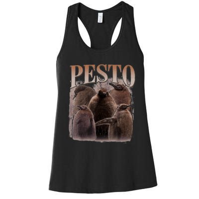 Pesto The Penguin More To Love Absolute Unit Viral Meme Women's Racerback Tank