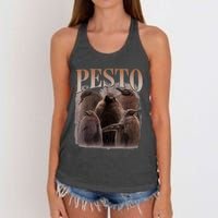 Pesto The Penguin More To Love Absolute Unit Viral Meme Women's Knotted Racerback Tank