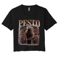 Pesto The Penguin More To Love Absolute Unit Viral Meme Women's Crop Top Tee