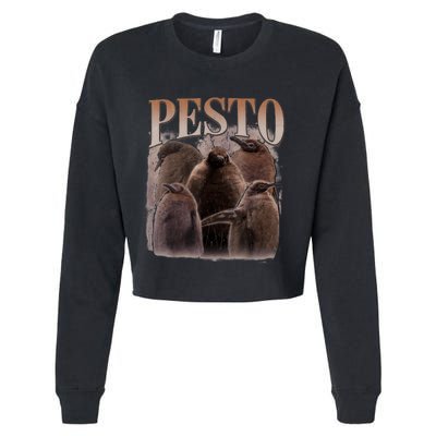 Pesto The Penguin More To Love Absolute Unit Viral Meme Cropped Pullover Crew