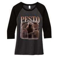 Pesto The Penguin More To Love Absolute Unit Viral Meme Women's Tri-Blend 3/4-Sleeve Raglan Shirt