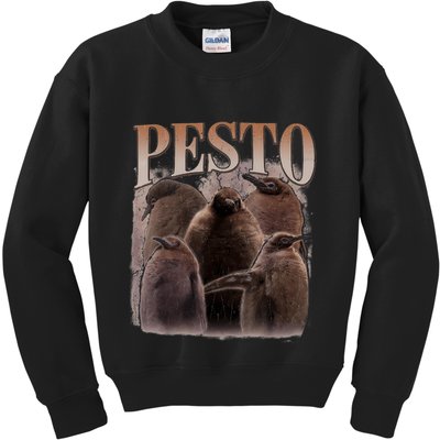 Pesto The Penguin More To Love Absolute Unit Viral Meme Kids Sweatshirt