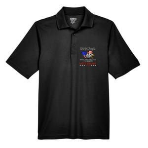 Pro Trump Patriotic Gangster Anti Liberal Republican Gift Black Cott Men's Origin Performance Pique Polo