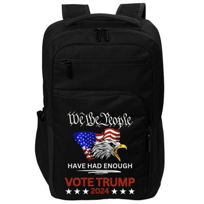 Pro Trump Patriotic Gangster Anti Liberal Republican Gift Black Cott Impact Tech Backpack