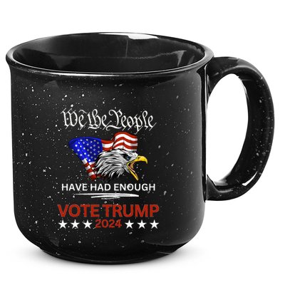 Pro Trump Patriotic Gangster Anti Liberal Republican Gift Black Cott 15oz Campfire Ceramic Mug